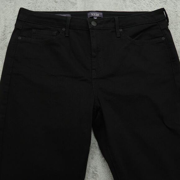 Not Your Daughters Jeans NYDJ Women's 14P Black Mid-Rise Ami Skinny 27" Inseam - Picture 12 of 16